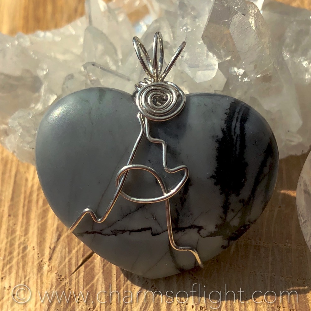Picasso Jasper Heart Pendant